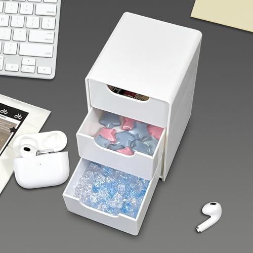 Mini Square Desktop Storage Unit with 3 Drawers for Beads & Jewelry