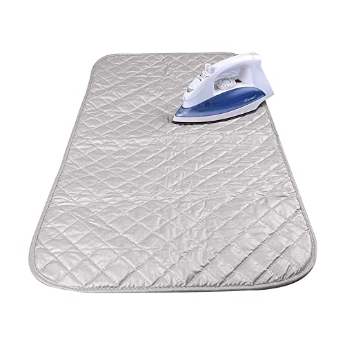 Sanseenia Magnetic Ironing Mat - 33" x 19" Portable Heat Resistant Pad (Gray)