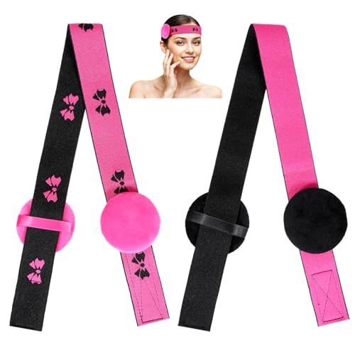 Adjustable Elastic Wig Band for Lace Front Wigs 2 Pcs Rose Red Bow