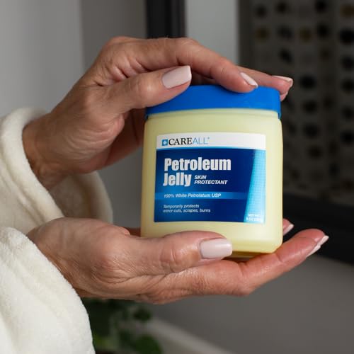 CareAll Petroleum Jelly 8 Oz Jar 100% Pure White Petrolatum Skin Protectant