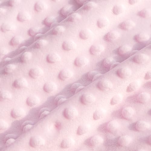 HOMRITAR Pink Floral Baby Blanket - Soft Plush Minky, 30x40