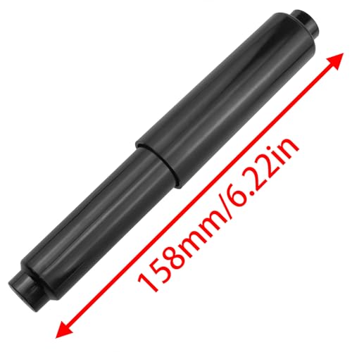 Black Toilet Paper Roller Replacement - 2 Pack, Adjustable 4.3-6.3 Inch