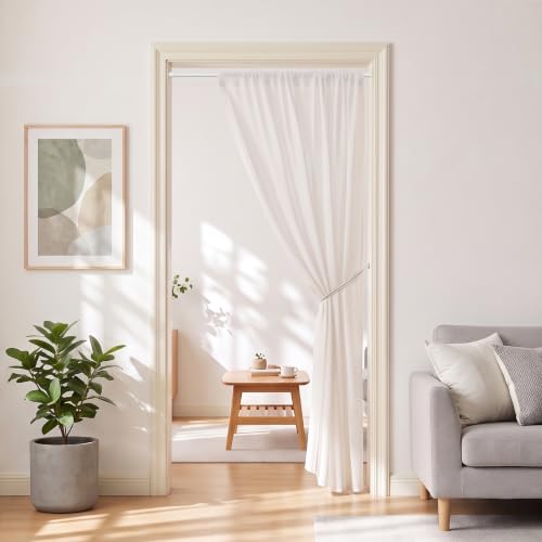 Adjustable Spring Tension Curtain Rod 29-40 Inches - White