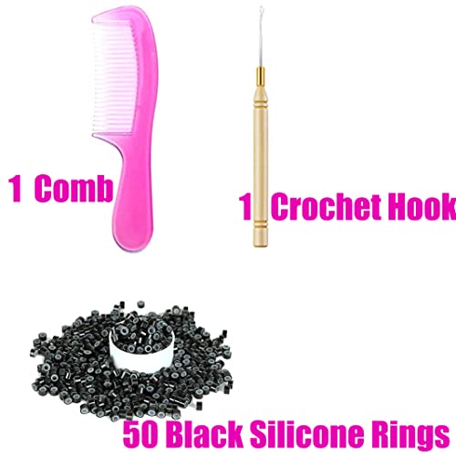 Hair Tinsel Kit with Tools - 1200 Strands Heat Resistant Glitter Hair Extensions