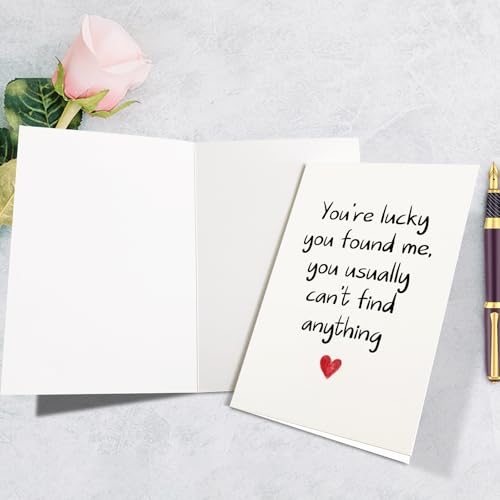 Funny Anniversary Card for Boyfriend or Girlfriend - 8x5.3in