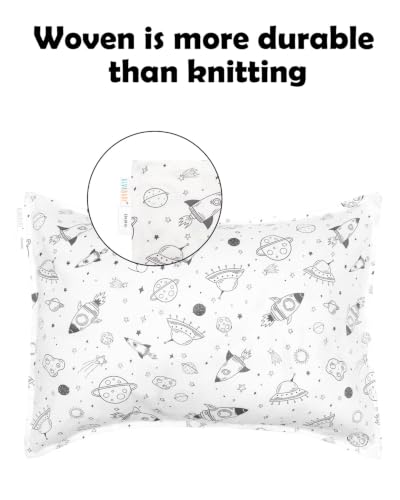 ALVABABY Toddler Pillowcases Cotton 2-Pack for 13x18 & 12x16 Pillows