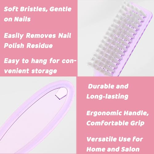 Bertork 10-Pack Nail Brush Set for Fingernails and Toenails