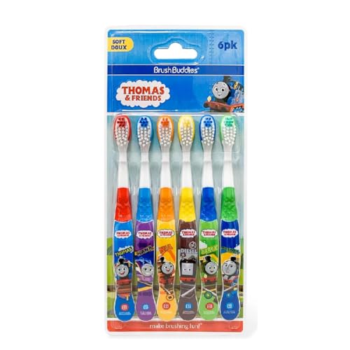 Brush Buddies Thomas & Friends Toddler Toothbrush Set 6-Pack Soft Bristles