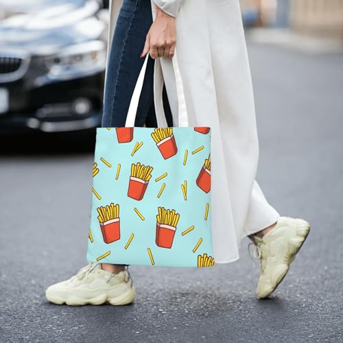 Large Capacity Canvas Tote Bag WCL-25823 - Durable for Shopping & Travel