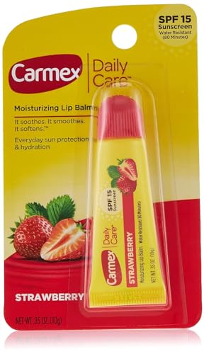 Carmex Daily Care Lip Balm Strawberry SPF 15 0.35 oz Tube