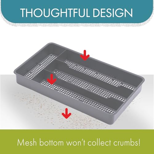 Dial Industries Compact Utensil Organizer Tray for Kitchen Drawers