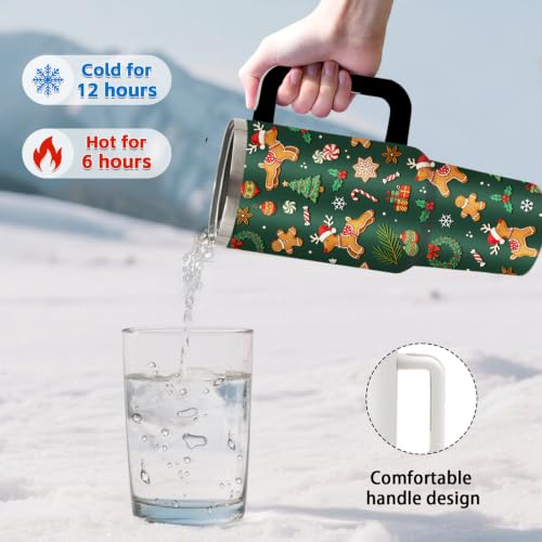 Christmas 40oz Tumbler with Handle Straw - Holiday Gift for Women Men - Variation of THIS listing
