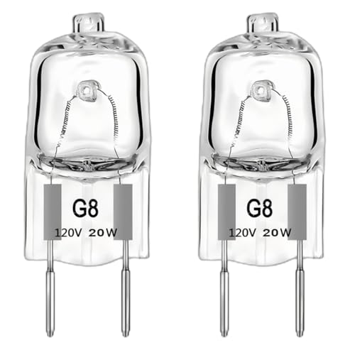 G8 Halogen Light Bulb for GE Microwave Oven - 20W 2-Pack