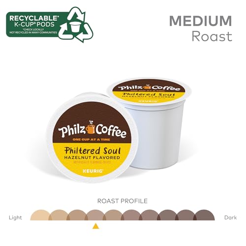Philz Coffee Philtered Soul K-Cup Pods, Medium Roast Hazelnut, 10 Count