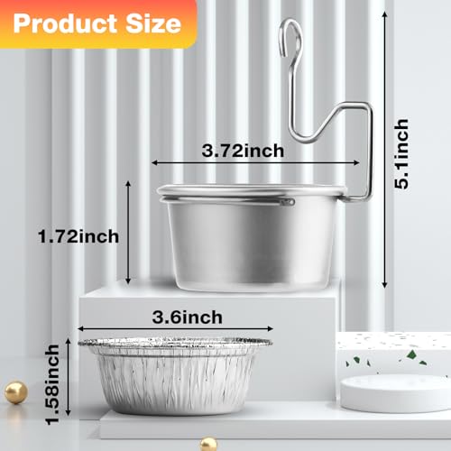 SpiralScgv Silver Grill Grease Trap Kit with 10 Liners & Heavy-Duty Clips - Universal Fit