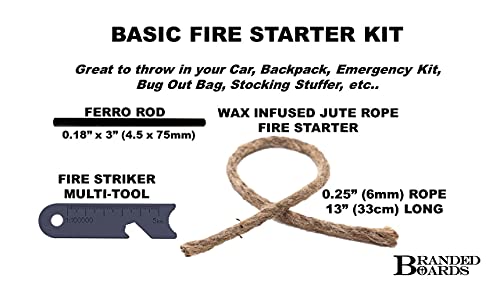 Basic Fire Starter Kit 4-Pack - Emergency Survival Tool Set
