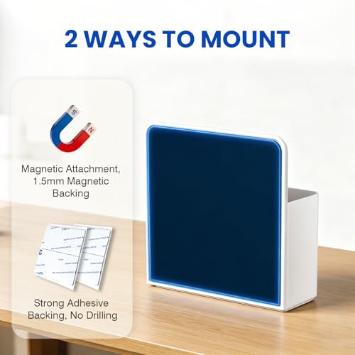 White Magnetic Toothbrush Holders - Travel Essentials for Cruise