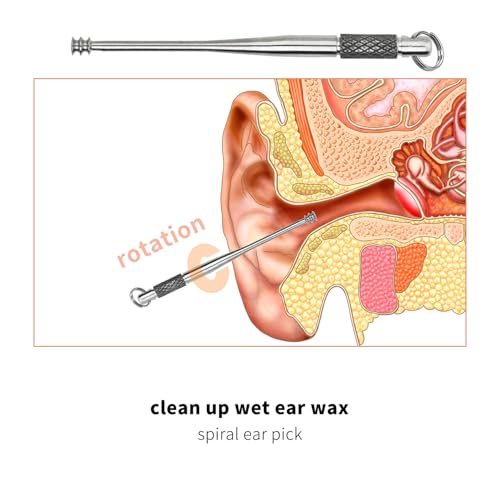 TiTo Titanium Ear Spoon - Double-Ended Rustproof Earwax Removal Tool