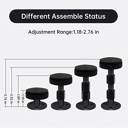 LveSunny Adjustable Headboard Stoppers - 4 Pack Bed Noise Reducers