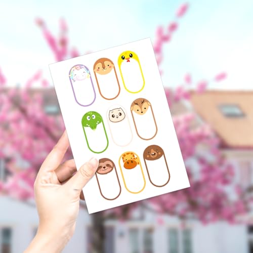 66-Piece Cute Animal Stickers Pack for Kids - DIY Labeling Supplies