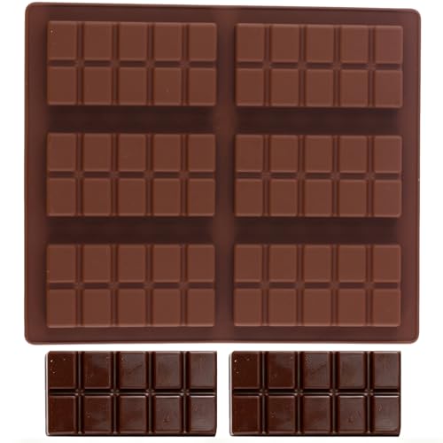 Food Grade Silicone Chocolate Bar Molds for Baking & Candy