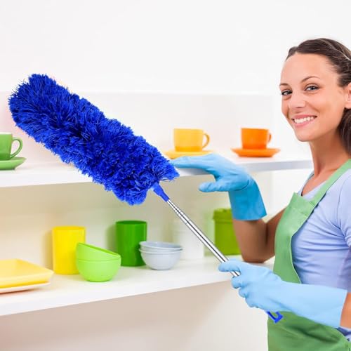 Extendable Microfiber Duster with 30'' to 100'' Telescoping Pole