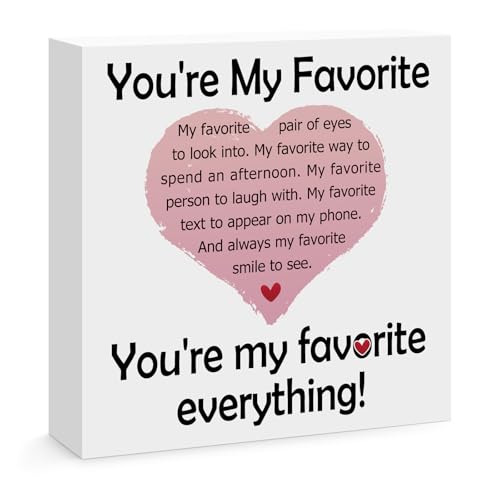 Unique Wooden Box Sign - Romantic Gift for Him & Her