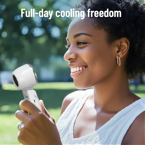 Kuesuny Handheld Fan - 16000RPM, 100-Speed Portable Fan for Travel & Outdoor Use