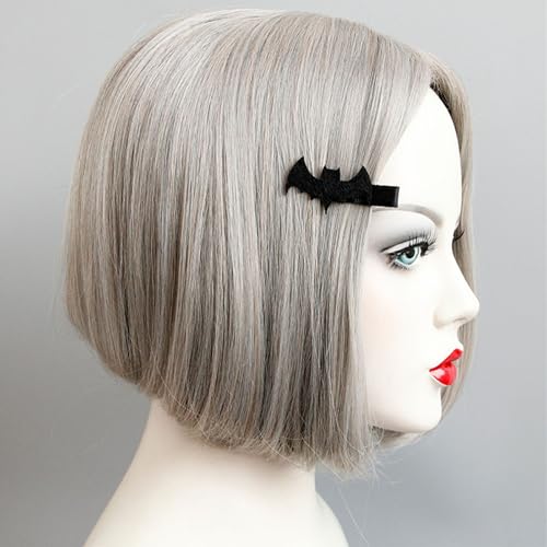 Gothic Halloween Hair Clips Bat Spider Felt Duckbill Clips Set 4Pcs