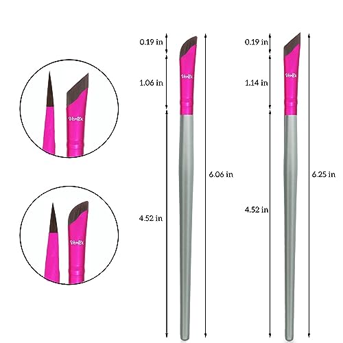 Vertex Fine Angled Eyeliner Brush Set for Liquid and Gel Liner