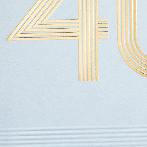 Hallmark 40th Birthday Card - Incredible You Gold Foil Celebration