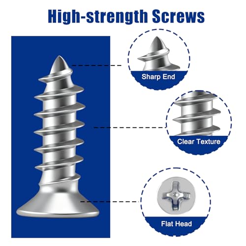 Stainless Steel L Brackets for Shelves – Corner Reinforcement Braces, 24 Pack with Screws