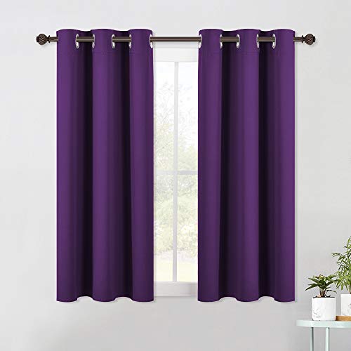 NICETOWN Royal Purple Blackout Curtain Panels - 42" x 54" (Set of 2)