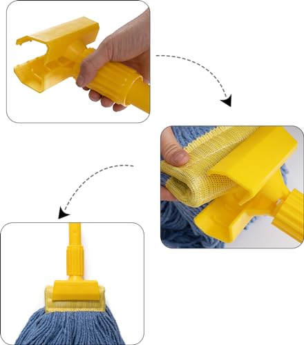 Matthew 2Pcs Wide Mop Clip - Durable Detachable Mop Head Clamp