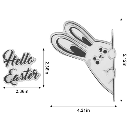 Easter Clear Stamps - Cute Bunny & 'Happy Easter' Designs