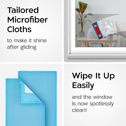 Tyroler Replacement Microfiber Cloths for Glider Window Cleaner - 2 Pack