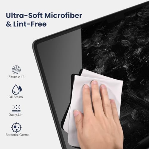 iKammo 2 Pack MacBook Pro 15/16 Screen & Keyboard Cleaning Cloths with Webcam Cover