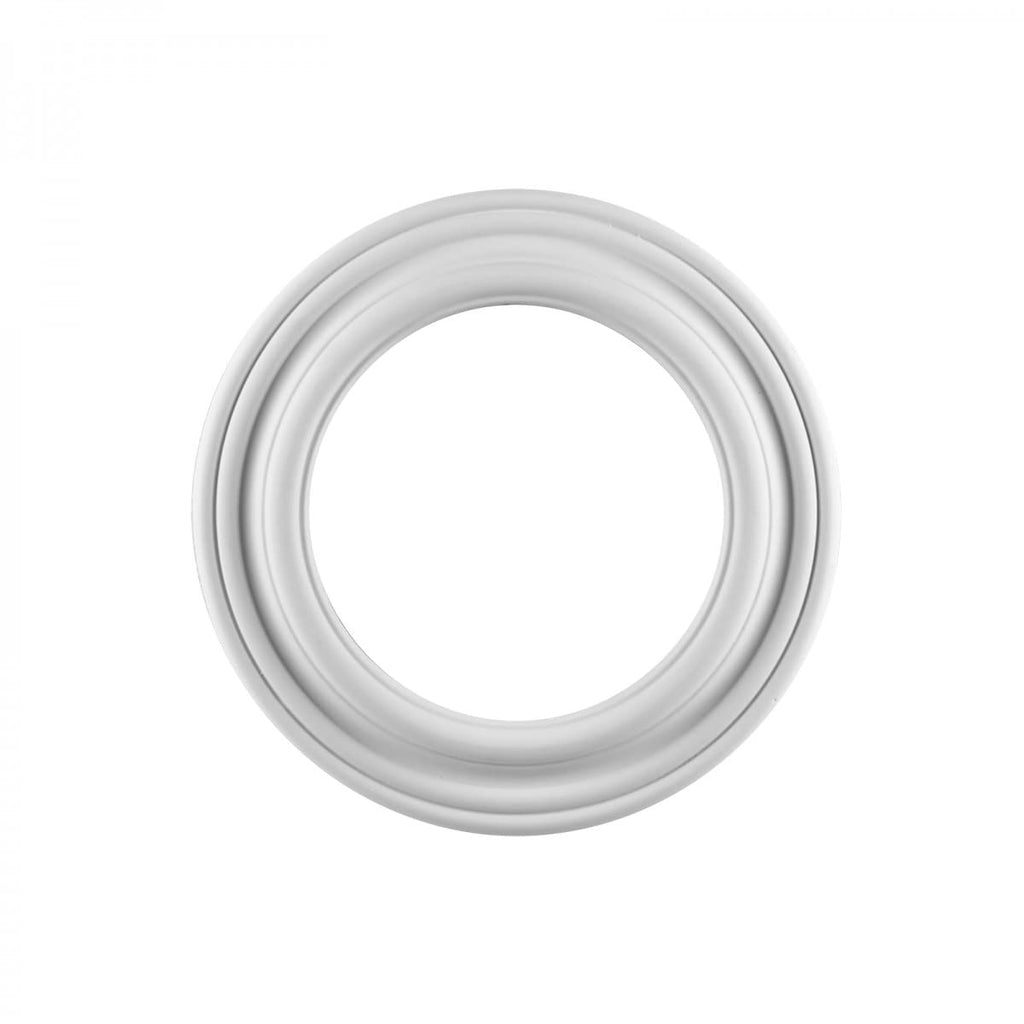 Renovators Supply Manufacturing Recessed Lighting Trim 10-1/8 in. Wide White Polyurethane Ornate Recessed Ceiling Light Trims