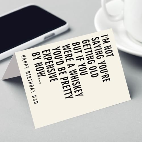 Funny Birthday Card for Dad | Whiskey Humor | FANCYLUCKY