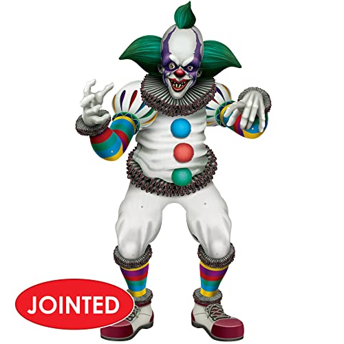 Beistle Jointed Creepy Clown Halloween Decoration - 3ft Poseable Cutout