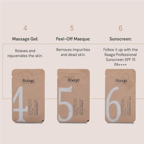 Raaga Professional 6-Step Facial Kit for Dry Skin - 35g