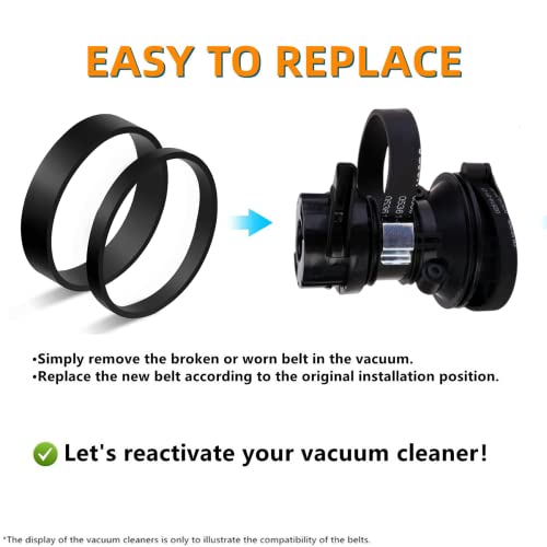 Replacement Vacuum Belts for Dyson DC04, DC07, DC14, DC33 - 2 Pack