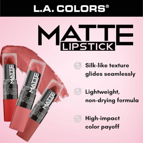 L.A. Colors Matte Lipstick Classy CML461 Long-Lasting Creamy Formula