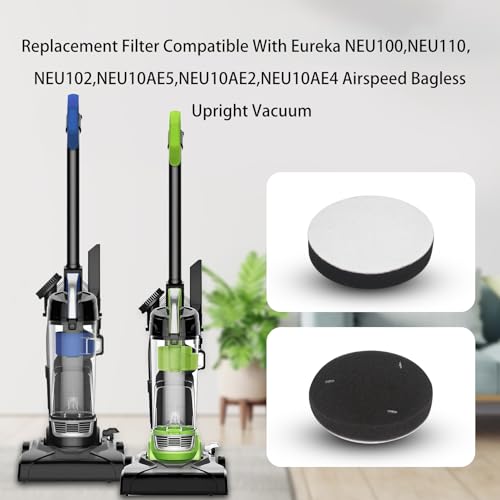 Eureka NEU100 Vacuum Filters Replacement - Compatible with NEU10AE5, NEU10AE4, NEU102