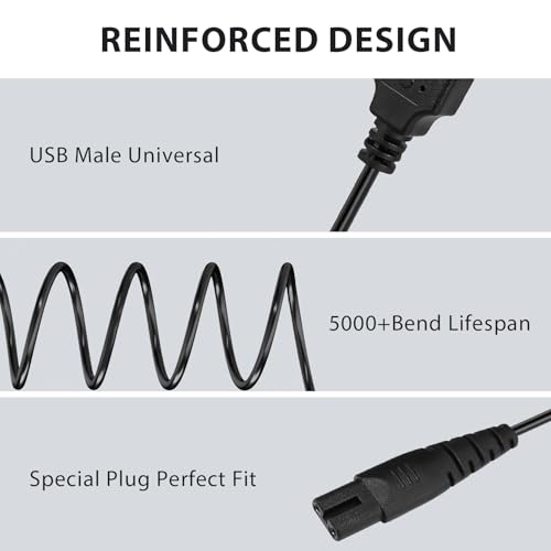 Meliya USB Replacement Charger Cable for Philips Sonicare Toothbrush
