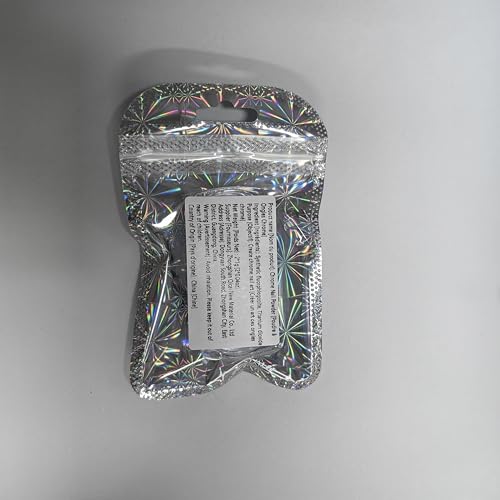 Allstarry White Pearl Chrome Nail Powder, 2pcs Iridescent Aurora Pigment
