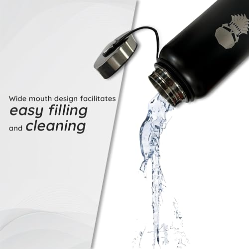 32oz Insulated Stainless Steel Water Bottle - Leakproof Travel Drink Flask