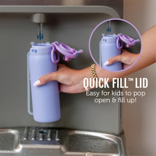 Ello Pop & Fill 16oz Kids Water Bottle - Leak-Proof Dino Design