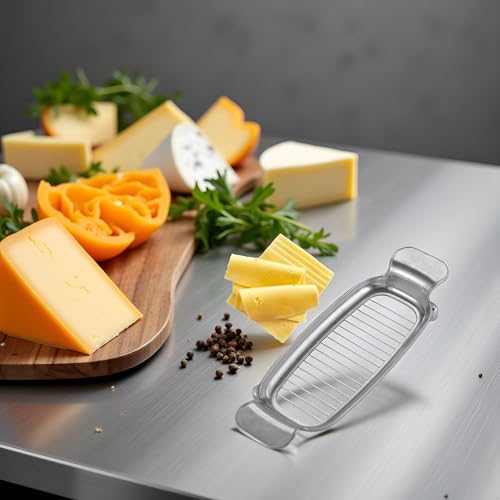 Myuiao Stainless Steel Butter and Cheese Slicer with Ergonomic Handle
