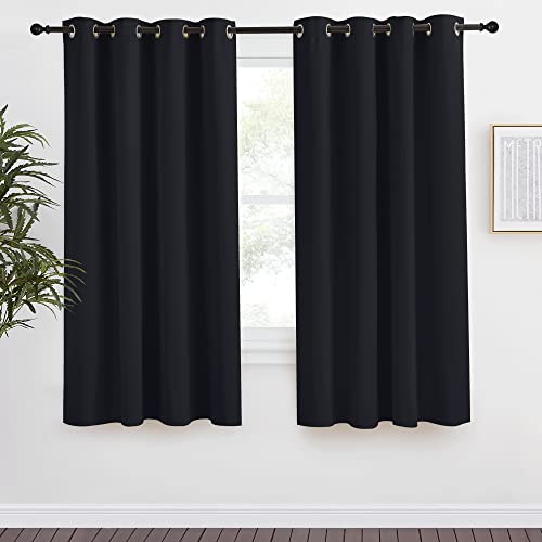NICETOWN Blackout Curtain, 55W x 57L Inch Thermal Insulated Grommet Panel
